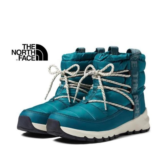 NIB $145 THE NORTH FACE Women 9 ThermoBall Lace Up Slip On Boots Winter Shoes - Picture 1 of 12